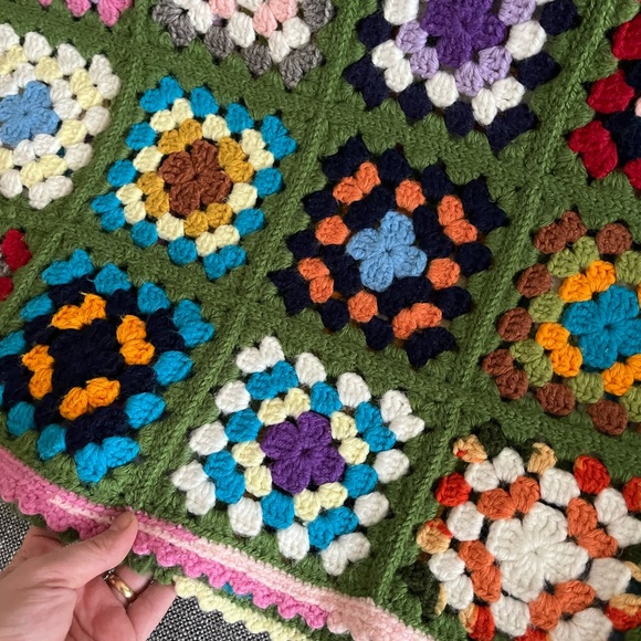 Granny Square Crochet Blanket - Picture 7 of 10